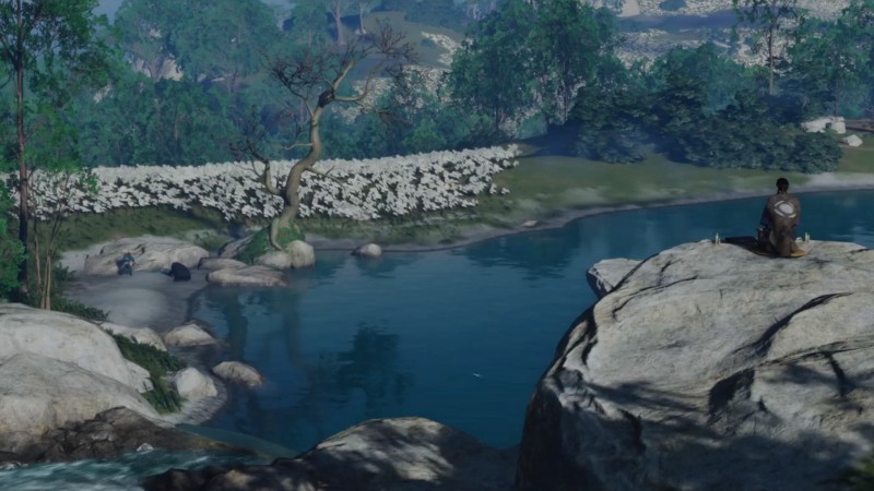 Watch A Bear Drown A Guy While We Compose A Haiku In Ghost Of Tsushima 2